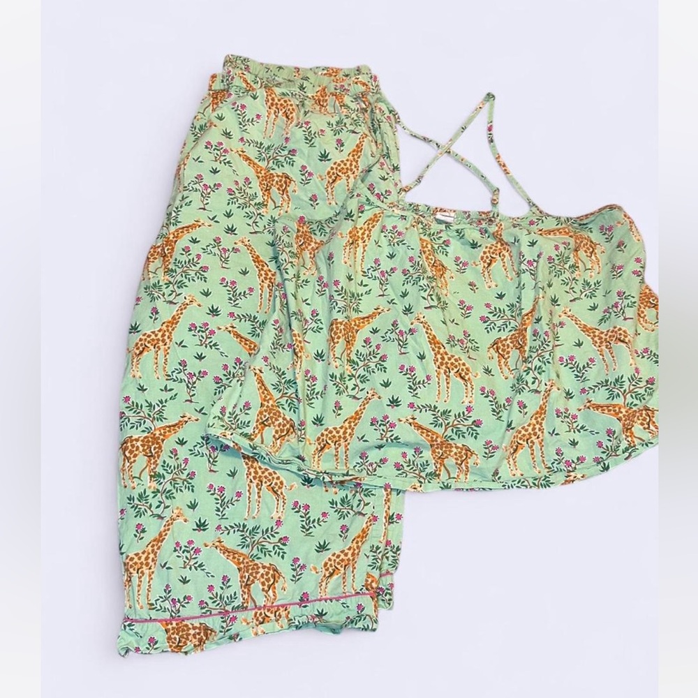 Giraffe Print fresh Pajama Set 2X